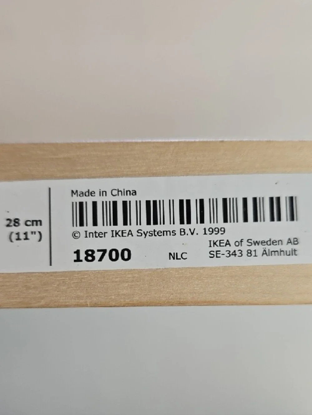 2x IKEA Natural Birch Wood Wall Shelf Bracket - 566.961.09